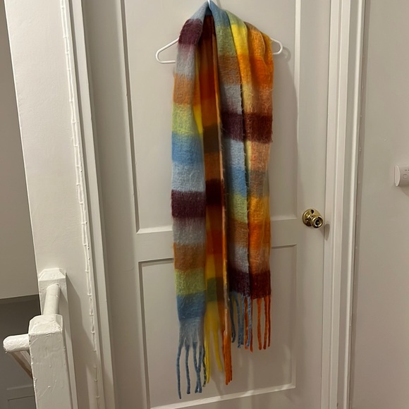 Chunky Checkered Colorful scarf - Picture 1 of 5